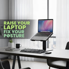 Ergofix Ergonomic Laptop Stand – Raise Your Screen to Eye Level & Add Posture Flexibility Without Replacing Your Desk