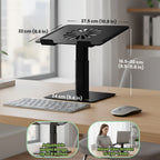Ergofix Ergonomic Laptop Stand – Expanded Height Range for Full Ergonomic Solution