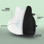 Ergofix Premium Lumbar Cushion – Ergonomic Back Support for Office & Home