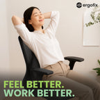 Ergofix Premium Lumbar Cushion – Support Your Lower Back & Sit More Comfortably Without Replacing Your Chair